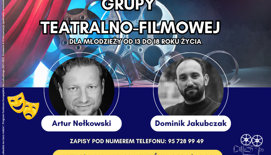 Nabór do młodzieżowej grupy teatralno-filmowej